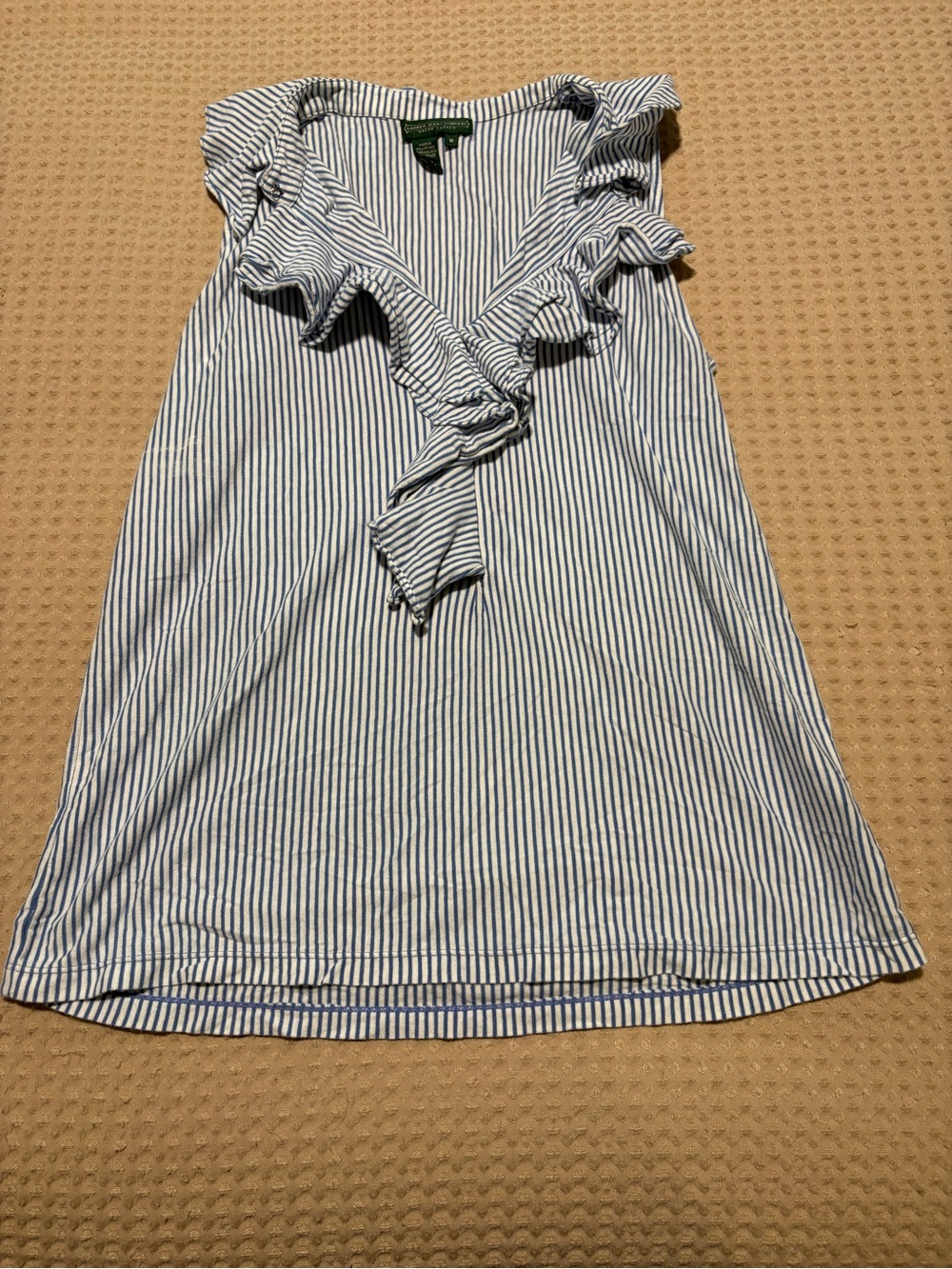Ralph Lauren Womens Size M Striped Sleeveless Nautical Coastal Americana Tank